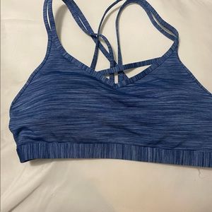 Zyia Calm Blue Luxe Strappy Bra Size Medium